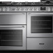 Falcon NEXO110DFSTST/CM_E1 fornuis, vooraanzicht staal met twee ovens en 5-pits gasfornuis