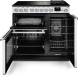 Falcon Nexus 2026 90 fornuis zwarte uitvoering met beide ovendeuren geopend en zichtbare roosters