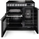 Falcon Nexus 2026 90 Inductie fornuis, donkergrijs, vooraanzicht met beide ovens geopend