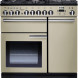 Falcon Professional Deluxe 90 Gas fornuis beige vooraanzicht met zes gaspitten