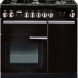 Falcon Professional+ 90 Gas Cream Chrome fornuis vooraanzicht met gaskookplaat en twee ovens