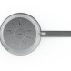 Fissler Phi Collection steelpan 16cm bovenaanzicht bodemdetail met ster-motief en schaalverdeling