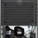 Frilec BERLINWSP1-32-GTE-012 wijnkoelkast achterkant met condenser, compressor en bedrading