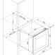 Technische tekening inbouw-afmetingen Frilec BERLINWSP1-32-GTE-012 wijnkoelkast