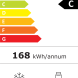 Frilec BONN380-NFD-040CW energielabel details met verbruik en capaciteitsgegevens