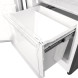 Frilec BREMEN295-NF-040CDI koelkast vrieskast, geopende vrieslade met transparante bakjes
