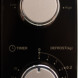 Frilec LMW9820B bedieningspaneel met Power-knop, Timer-knop en Defrost-functie