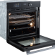 Frilec VESUVIO6072 oven vooraanzicht met geopende deur, bedieningspaneel en verlichte bakruimte met roosters