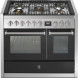 Steel Genesi GQ10SF-4M AN fornuis combi-stoomoven en wok - 100 cm - Antraciet