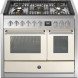 Steel Genesi GQ10SF-4M NA fornuis combi-stoomoven en wok - 100 cm - Nuvola