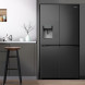 Hisense RQ760N4AFF side-by-side koelkast - 4-deurs - blacksteel-look