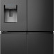 Hisense RQ760N4AFF side-by-side koelkast - 4-deurs - blacksteel-look