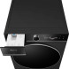 Hisense WF7I1248BBR/BLX wasmachine bovenaanzicht met geopende deur en display zichtbaar