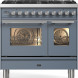 Ilve PD096WE3/BG gas fornuis Blue Grey - 90 cm. breed