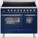Ilve PDI09NE3/MB fornuis inductie blauw - 90 cm. breed