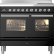 Ilve PDI106WE3/BK fornuis inductie zwart - 100 cm. breed