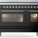 Ilve PI127WE3/BK inductie fornuis - 120 cm. breed - glanzend zwart