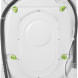 De achterkant van de Indesit BWE 71453X WSSS EU wasmachine
