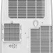 Inventum AC126WH mobiele airco, achterkant met luchtuitlaat en condensaatdrainageonderdelen