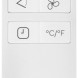 Inventum AC126WH afstandsbediening met aan/uit, modi, temperatuur en timer-knoppen