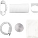 Inventum AC126WH accessoires met raamkit, flexibele afvoerslangen, adapters en condensaatpan
