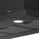 Inventum AKB9000ZWA afzuigkap, interieur onderaanzicht met verlichte werkplaat en aluminiumfilters