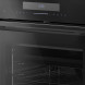 Inventum IOM6035GT oven geopend zijaanzicht met leeg oveninterieur en roosters