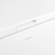 Inventum VK980W vrieskist wit, handvat en Inventum logo detail op zijde