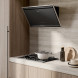 Smeg KV394MB schuine anti-hoofdstoot afzuigkap - zwart