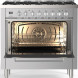 Robuust RVS ILVE fornuis met 9 multifunctionele ovenfuncties en energieklasse A