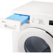 LG RHX1008NWH warmtepompdroger open wasmiddelladedetail in witte kleur