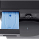 LG RHX5009TBB droger bovenkant met uitgeschoven wasmiddelbak in blauw