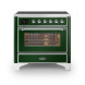 Ilve MI09NE3/EG fornuis inductie groen - 90 cm. breed