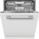 Miele G 7281 vaatwasser vooraanzicht geopend met bovenste en onderste mand zichtbaar