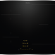 Miele KM 8462 FR inductiekookplaat vooraanzicht met vier kookzones en touch-bediening met gele displays