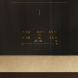Miele KM 8484 FL inductiekookplaat bedieningspaneel detail met gele digitale display en regelknoppen voor kookzones