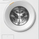 Miele WSA123 WCS vooraanzicht met geopende deur, trommel zichtbaar en bedieningspaneel