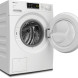 Miele WSA123 WCS perspectief met geopende deur en zijkant met ventilatiesleuven zichtbaar
