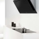 Novy 7836 afzuigkap wand - recirculatie - Vision - zwart glas