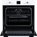 Pelgrim FI560WIT vrijstaande oven vooraanzicht geopende deur leeg interieur zichtbaar