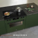Elementi di Cucina fornuis met afzuiging en softclose ovendeur in pine green