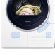 De Samsung DV70M5020IW is een super zuinige droger uitgevoerd met energieklasse A++ label