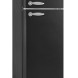 Schneider SCDD208VB retro jaren 50 koelkast - mat zwart