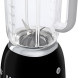 De Smeg BLF01BLEU blender zwart heeft een inhoud van 1,7 liter