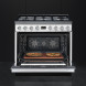 Smeg CPF9GMWHNLK gasfornuis binnenkant oven