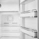 Smeg FAB28RBLM6 koelkastinterieur rechterdeur met meerdere chromen schappen en houders