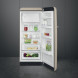 Smeg FAB28RMLM6 koelkast volledig geopend met voeding in laden en schappen