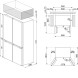 Smeg FQI48XD technische tekening installatie- en aansluitmaten