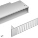 Smeg GRIX6H frytop-pannendrager accessoire, perspectief met beide onderdelen en montagebeslag