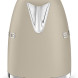 Smeg KLF03MLMEU waterkoker crèmekleurig frontaanzicht geopend deksel